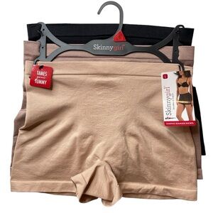 Skinnygirl Shaping Seamless Shorts Set of 3 NWT Shapewear Tames Tummy Size L